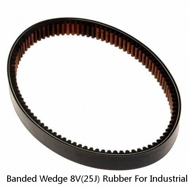 Banded Wedge 8V(25J) Rubber For Industrial Machines Universal Driving Polyester Cord Snowmobile V Belt
