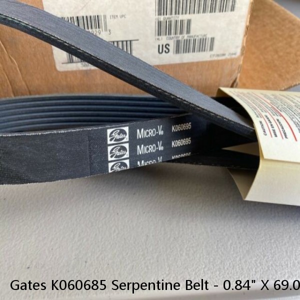 Gates K060685 Serpentine Belt - 0.84" X 69.00" - 6 Ribs