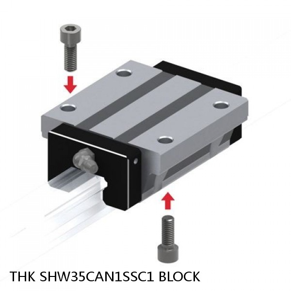 SHW35CAN1SSC1 BLOCK THK Linear Bearing,Linear Motion Guides,Wide, Low Gravity Center Caged Ball LM Guide (SHW),SHW-CA Block #1 image