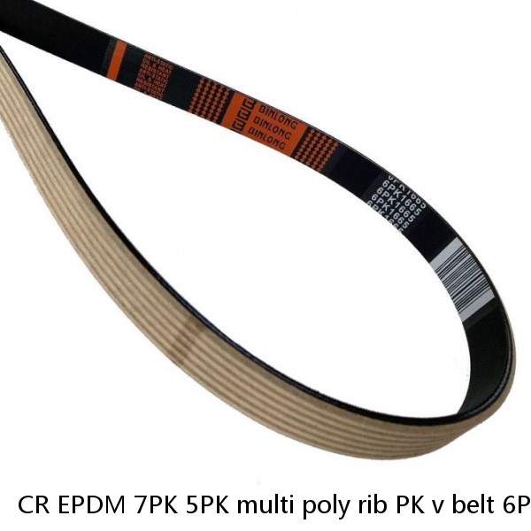 CR EPDM 7PK 5PK multi poly rib PK v belt 6PK v-ribbed automotive ribbed belt #1 image
